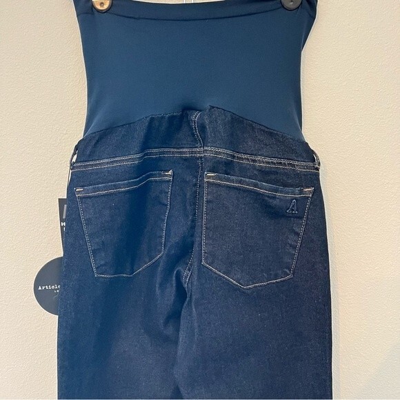 ARTICLES OF SOCIETY SECRET FIT HEATHER FULL PANEL SKINNY MATERNITY JEANS 26 NEW - Picture 7 of 11